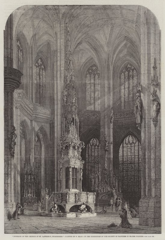 Interior, de, a, igreja, de, st lawrence, nuremberg de Samuel Read