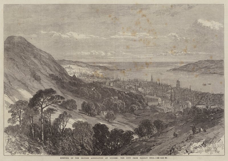 Encontro da Associação Britânica em Dundee, a cidade de Balgay Hill de Samuel Read
