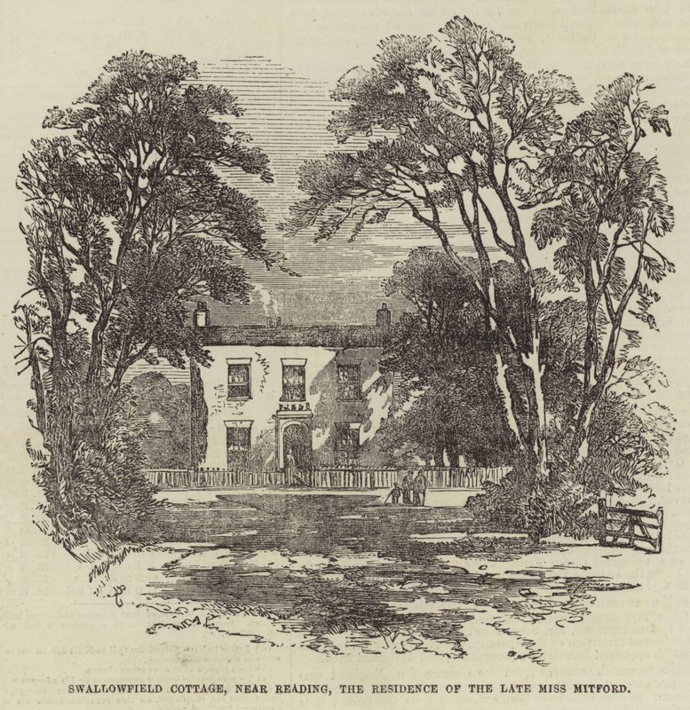 Swallowfield Cottage, perto de Reading, a residência da falecida Miss Mitford de Samuel Read