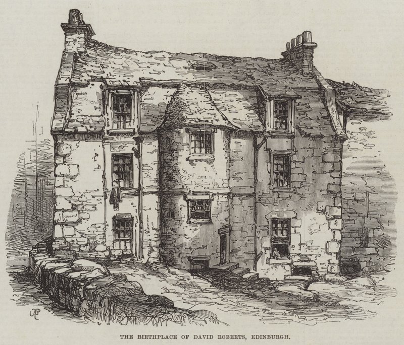 O local de nascimento de David Roberts, Edinburgh de Samuel Read