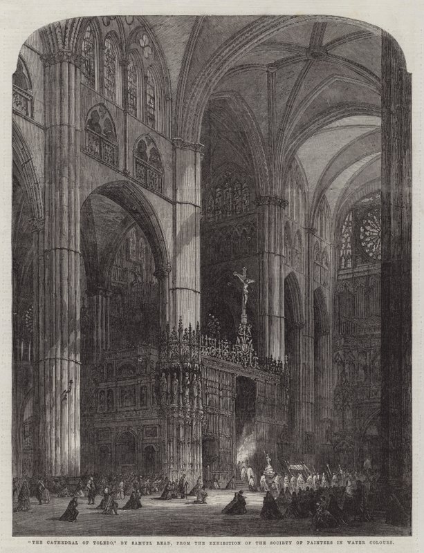 A Catedral de Toledo, da Exposição da Sociedade de Pintores em Aquarelas de Samuel Read