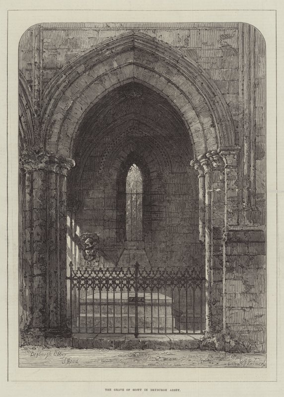 O Túmulo de Scott na Abadia de Dryburgh de Samuel Read