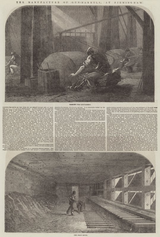 A fabricação de canos de arma, em Birmingham de Samuel Read