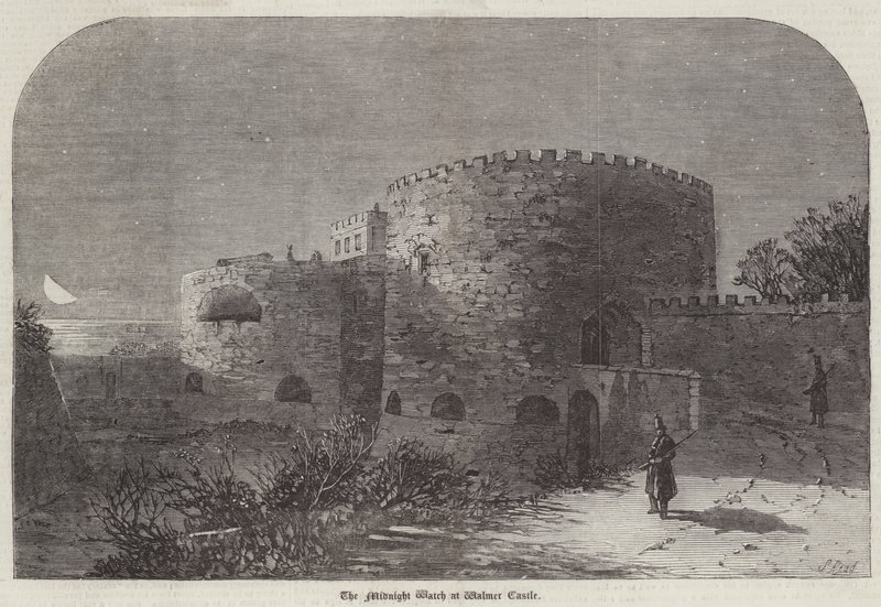O relógio da meia-noite no castelo de Walmer de Samuel Read