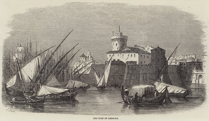 O porto de Leghorn de Samuel Read