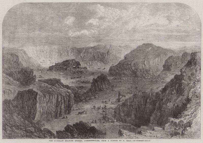 A pedreira de granito de Rubislaw, Aberdeenshire de Samuel Read
