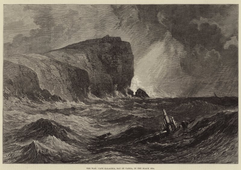 A Guerra, Cabo Kalagria, Baía de Varna, no Mar Negro de Samuel Read