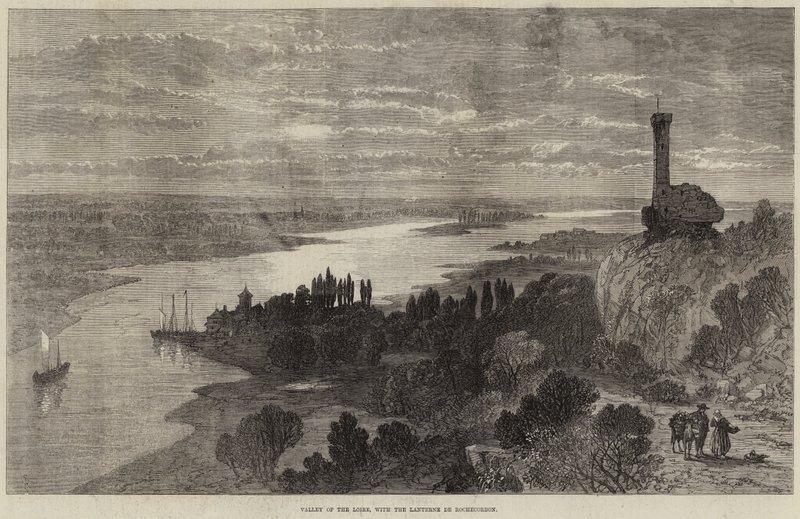 Vale do Loire, com a Lanterna de Rochecorbon de Samuel Read
