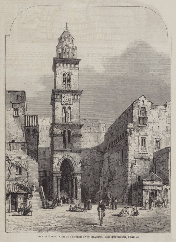 Ver em Gaeta, com a Igreja de São Erasmo de Samuel Read