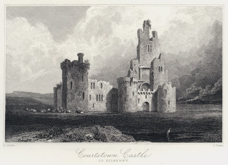 Courtstown Castle, Co Kilkenny (gravura) de Samuel (after) Austin