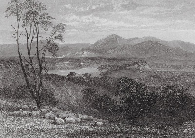 Austrália: O Alto Goulburn, Victoria (gravura) de Samuel (after) Prout