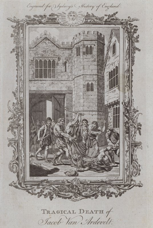 Tragical Death of Jacob Van Ardevelt (gravura) de Samuel (after) Wale