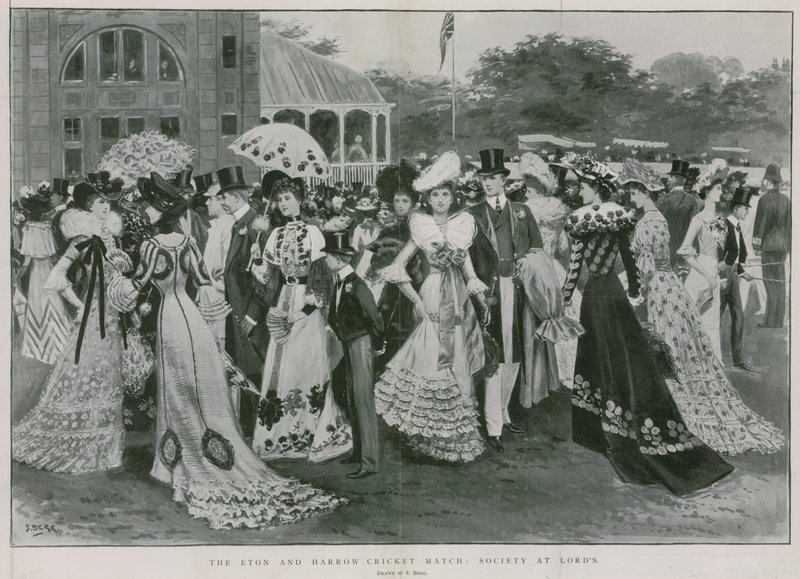 O Eton e Harrow Cricket Match: Sociedade no Lord de Samuel Begg