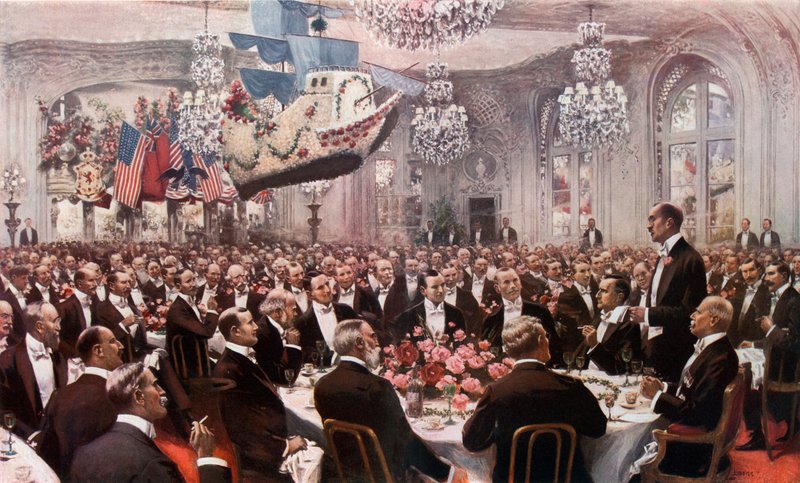 O banquete do peregrino no Savoy de Samuel Begg