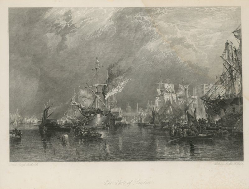 Porto de Londres de Samuel Bough
