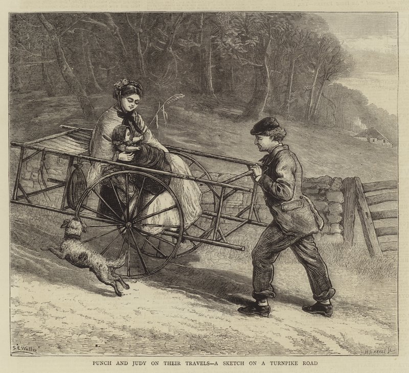 Soco e Judy em suas viagens, um esboço em uma estrada de Turnpike de Samuel Edmund Waller