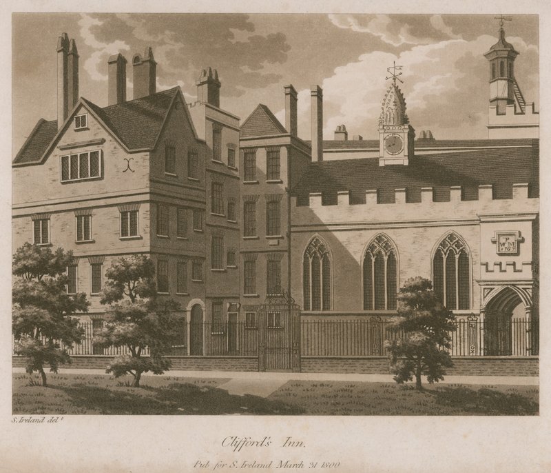Clifford&39;s Inn, em Londres de Samuel Ireland