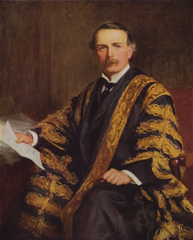 David Lloyd George, político liberal galês e primeiro-ministro da Grã-Bretanha (lito colorido) de Samuel Luke (after) Fildes