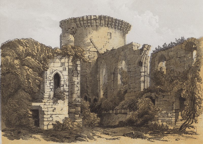 Castelo de Bothwell (cromolito) de Samuel Prout