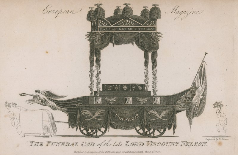 O carro fúnebre do falecido lorde Visconde Nelson de Samuel Rawle