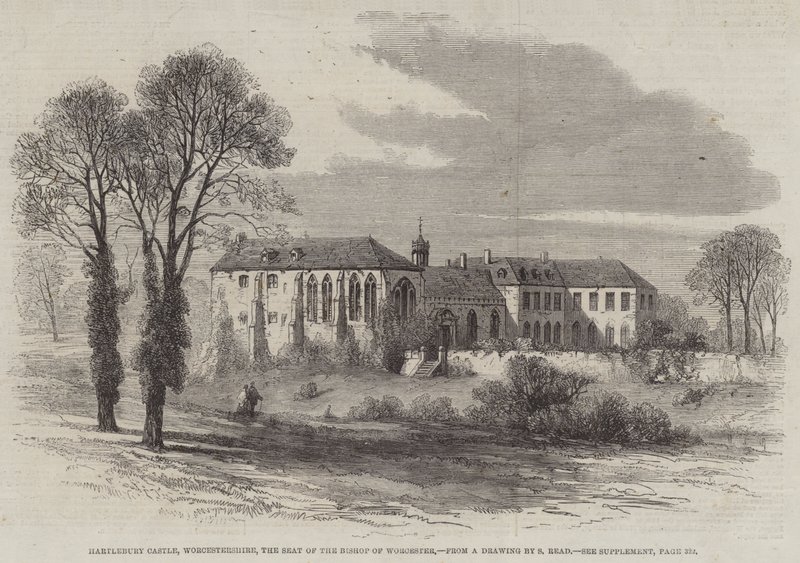 Hartlebury Castle, Worcestershire, a sede do Bispo de Worcester de Samuel Read