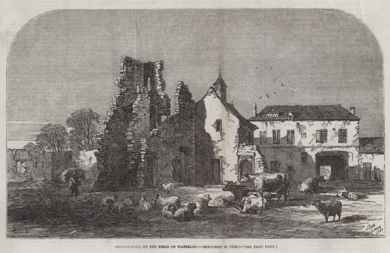Hougoumont, no campo de Waterloo de Samuel Read