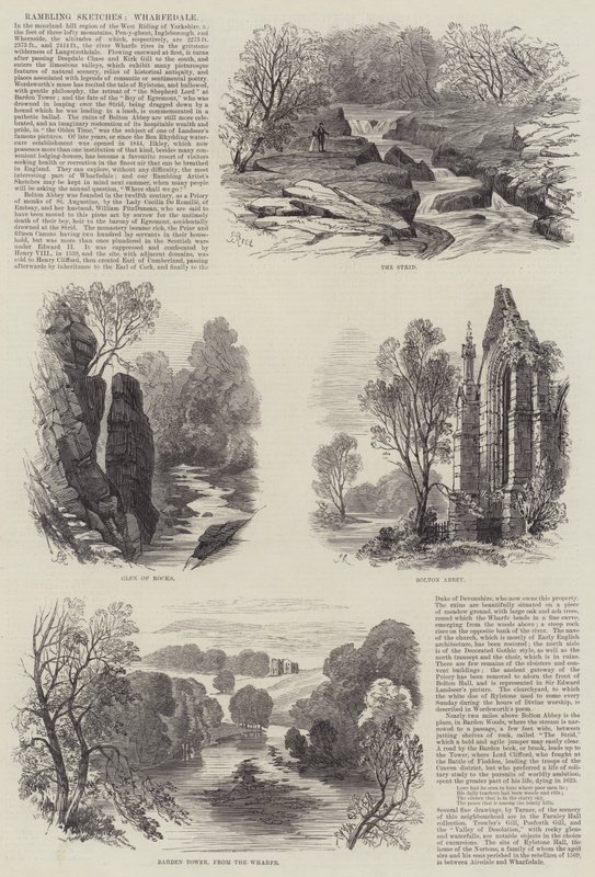 Esboços rambling, Wharfedale de Samuel Read