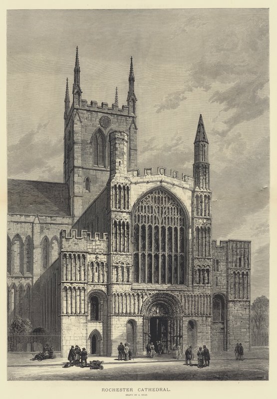 Catedral de Rochester (gravura) de Samuel Read