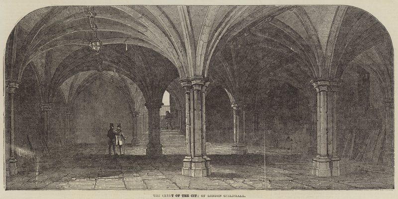 A Cripta da Cidade de Londres Guildhall de Samuel Read