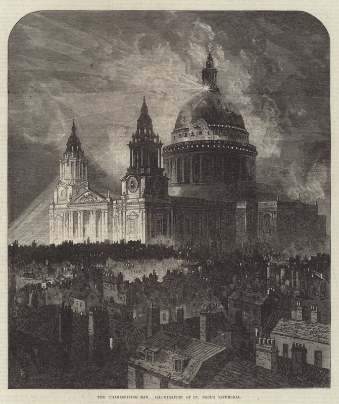 O Dia De Ação De Graças, Iluminação Da Catedral De São Paulo de Samuel Read