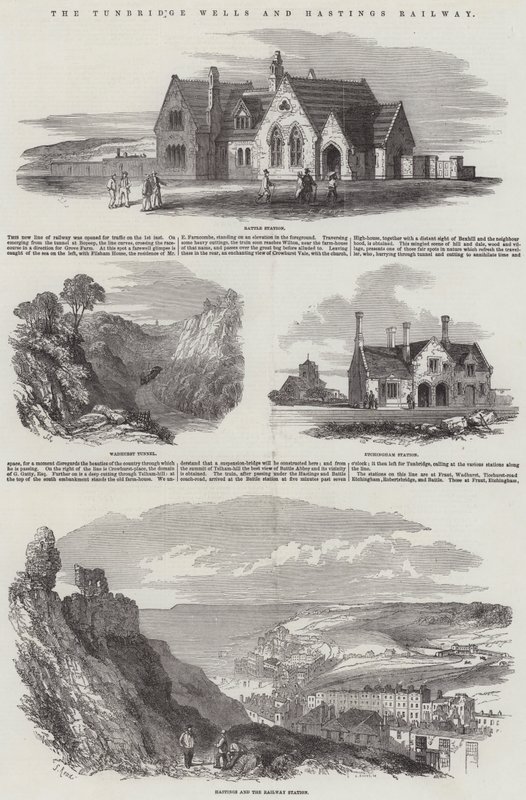 O Tunbridge Wells e Hastings Railway de Samuel Read