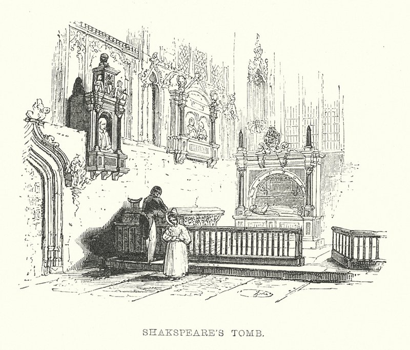 Túmulo de Shakspeare (gravura) de Samuel Williams