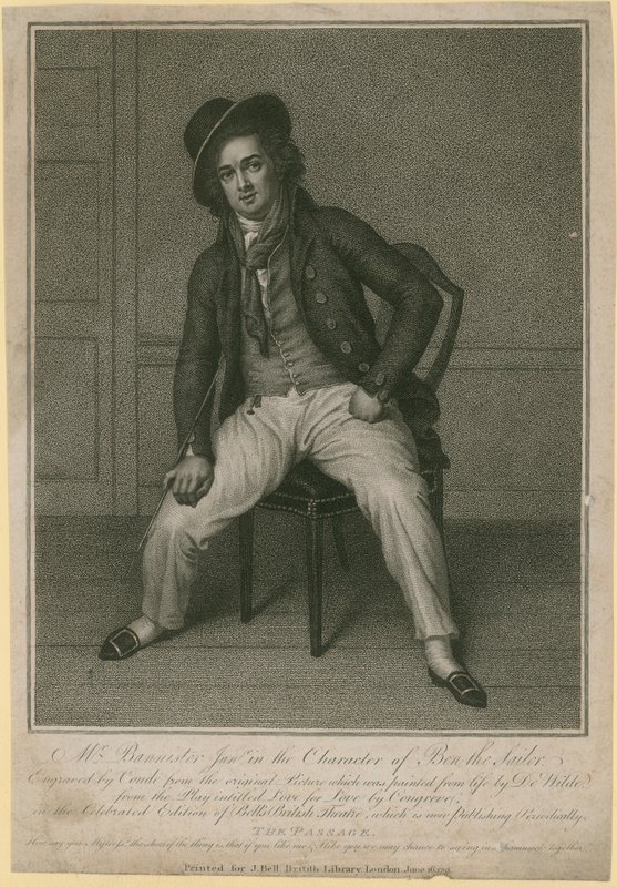 Sr. Bannister junior no personagem de Ben o Marinheiro de Samuel de Wilde