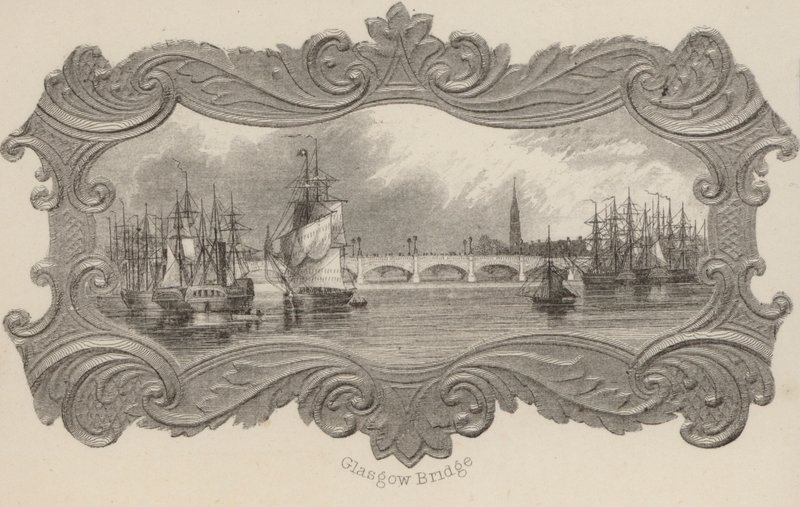 Ponte de Glasgow, Escócia (litho) de Scottish School