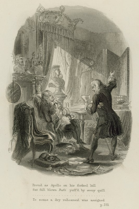 Cena da Epístola ao Doutor Arbuthnot, de Alexander Pope (gravura) de Scottish School