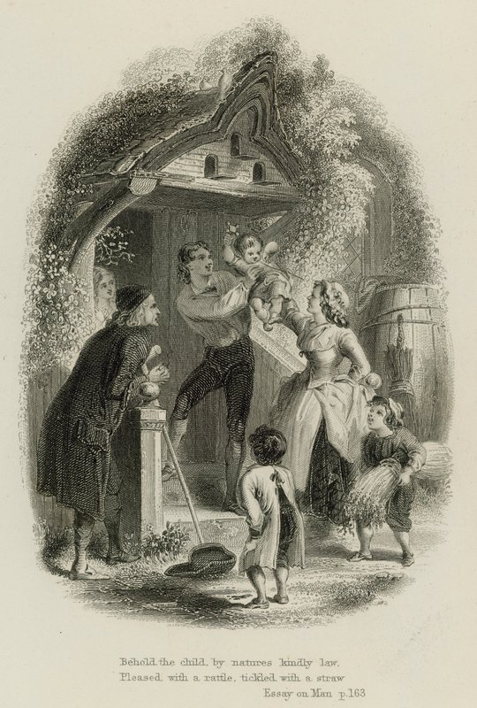 Cena de Ensaio sobre o Homem, de Alexander Pope (gravura) de Scottish School