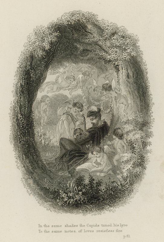 Cena da floresta de Windsor, de Alexander Pope (gravura) de Scottish School