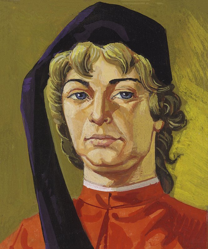 Américo Vespúcio (guache sobre papel) de Severino Baraldi