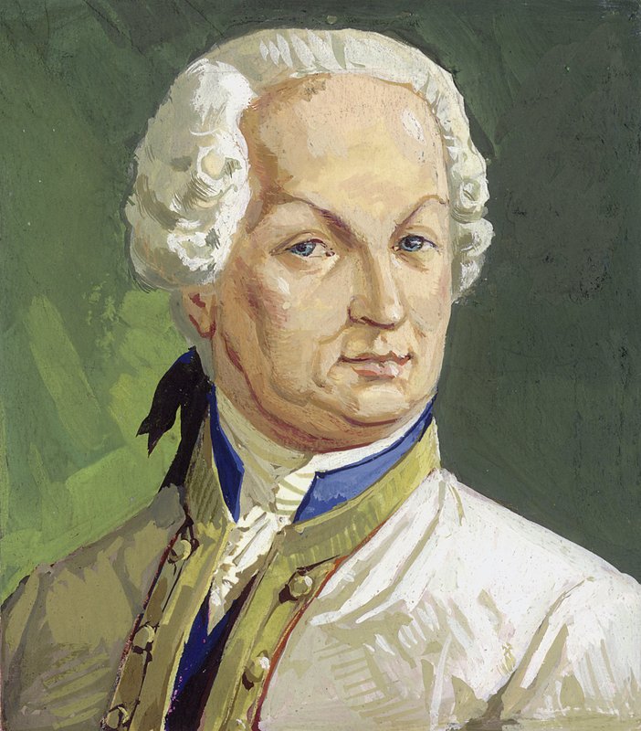 Conde Maximiliano von Browne (guache sobre papel) de Severino Baraldi