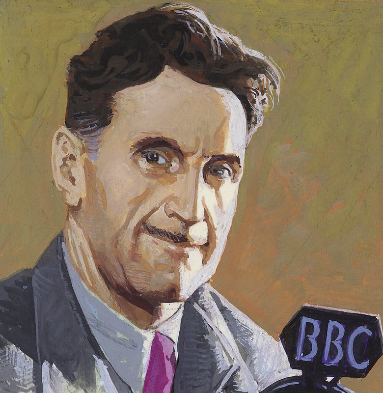 George Orwell (guache sobre papel) de Severino Baraldi