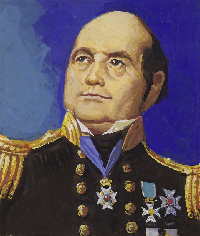 Sir John Franklin (guache sobre papel) de Severino Baraldi