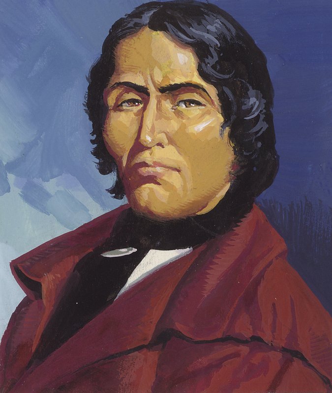 Tecumseh (guache sobre papel) de Severino Baraldi