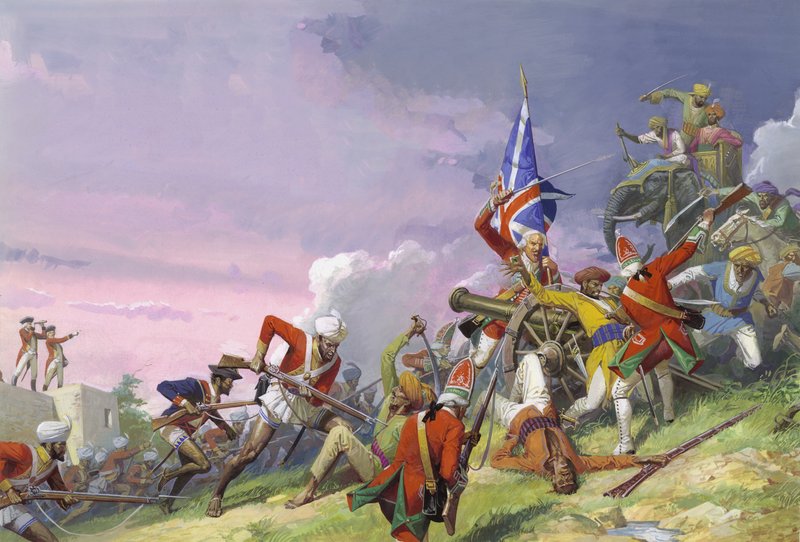 A Batalha de Plassey de Severino Baraldi