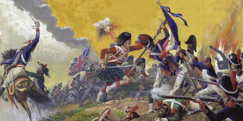 A batalha de Waterloo de Severino Baraldi