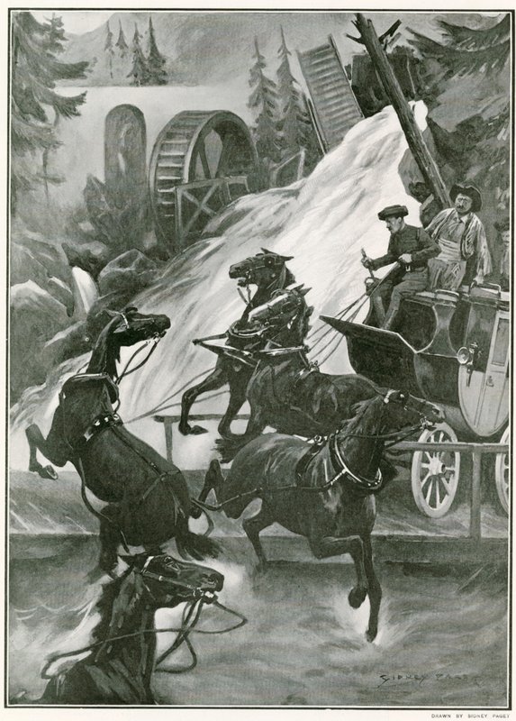 O sensacional drama aquático no Hipódromo, em Londres de Sidney Paget