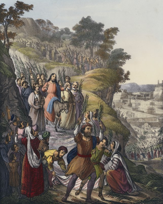 Entrada triunfal de Cristo em Jerusalém de Siegfried Detler Bendixen