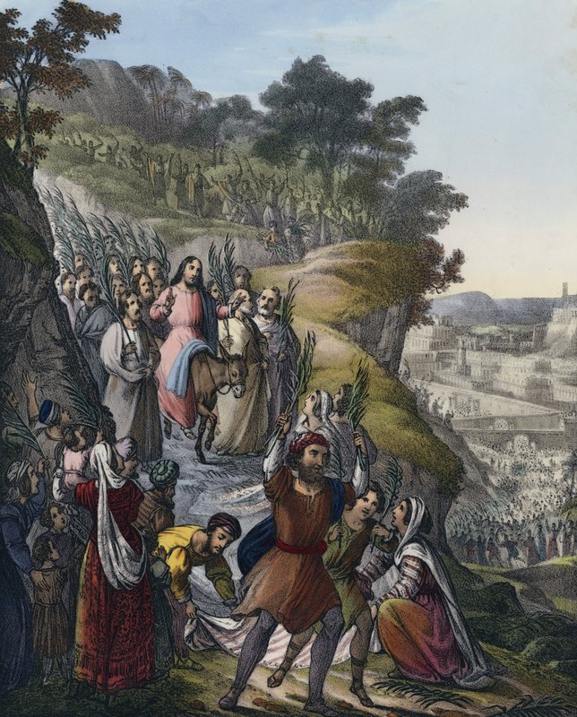 Entrada triunfal de Cristo em Jerusalém de Siegfried Detler Bendixen