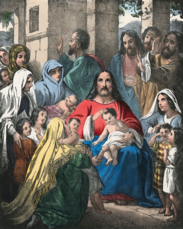 Bênção de Cristo filhinhos de Siegfried Detler Bendixen