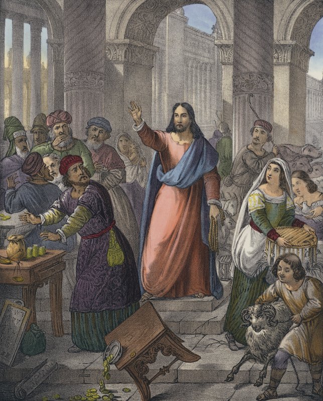 Cristo purifica o templo de Siegfried Detler Bendixen