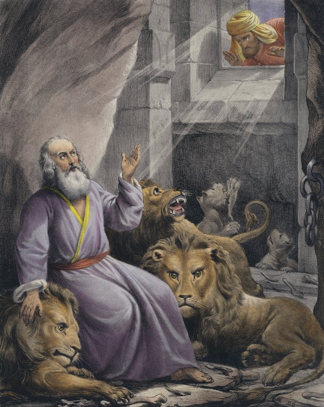 Daniel na cova dos leões de Siegfried Detler Bendixen